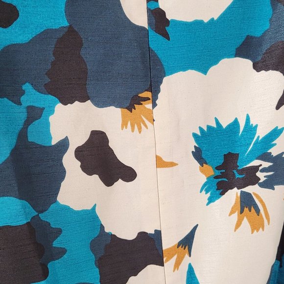 VINTAGE Oscar de la Renta Floral Silk Dress - Picture 5 of 5